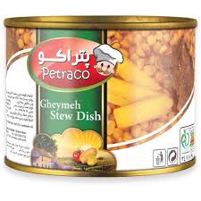قیمت خرید کنسرو خورشت خوشمزه قیمه ی درجه‌ ۱ و مرغوب